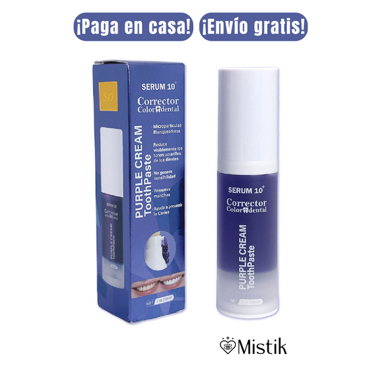 PURPLE CREAM Corrector de Color Dental S E R U M   10